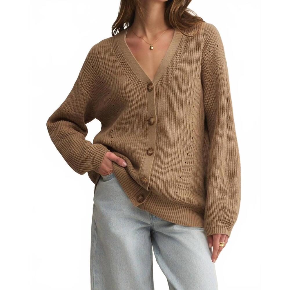 NEW Z SUPPLY voyager cardigan in desert tan